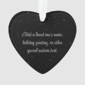 Space Fantasy Butterfly Kosmic Ornament (Rückseite)