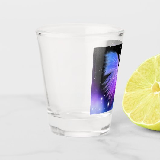 Space Fantasy Butterfly Kosmic Schnapsglas (Links)