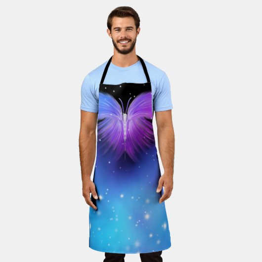 Space Fantasy Butterfly Kosmic Schürze (Getragen)