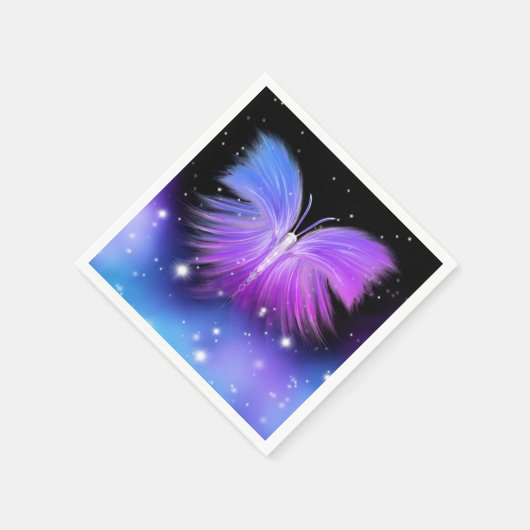 Space Fantasy Butterfly Kosmic Serviette (Ecke)
