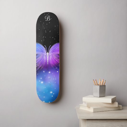 Space Fantasy Butterfly Kosmic Skateboard (Wandkunst)