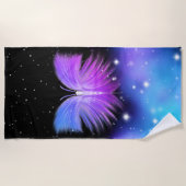 Space Fantasy Butterfly Kosmic Strandtuch (Vorderseite)