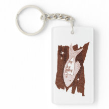 Space Ferrets Akryllischer Schlüsselanhänger