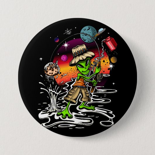 Space Fischer Button (Vorderseite)