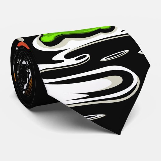 Space Fischer Krawatte (Gerollt)