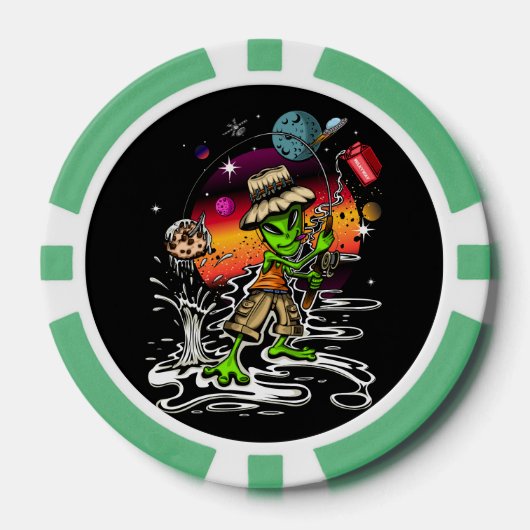 Space Fischer Pokerchips (Vorderseite)