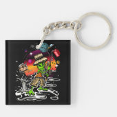 Space Fischer Schlüsselanhänger (Rückseite)