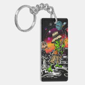 Space Fischer Schlüsselanhänger (Vorderseite links)