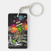 Space Fischer Schlüsselanhänger (Rückseite)