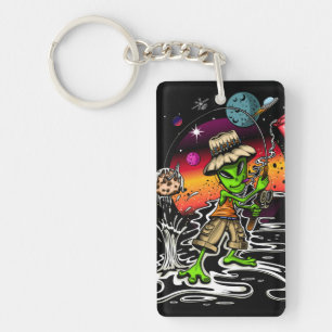 Space Fischer Schlüsselanhänger