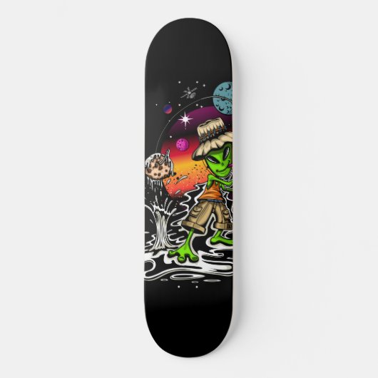 Space Fischer Skateboard (Vorderseite)