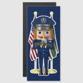 Space Force Nutcracker mit wenig militärischem LKW Magnetkarte (Vorne/Hinten)