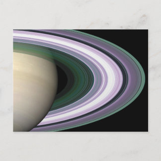 Space Foto Saturns Rings Postkarte
