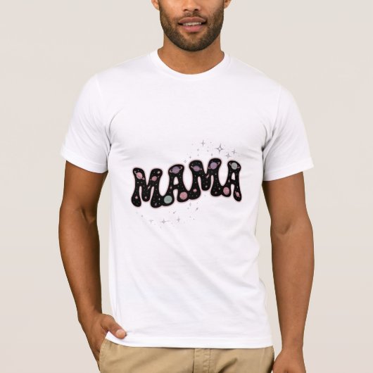 Space-Galaxie-Mama T-Shirt (Vorderseite)