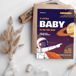 Space Galaxy Baby Dusche Einladung