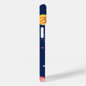 Space Galaxy Background Cosmic Navy iPhone Case (Rückseite / Rechts)