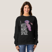 Space Galaxy Flying Axolotl Spacesuit Salamander S Sweatshirt (Vorne ganz)