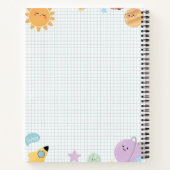 Space Galaxy Graph Spiral Notebook Notizblock (Rückseite)