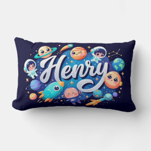 Space Galaxy Henry Personalisiert Throw Kissen