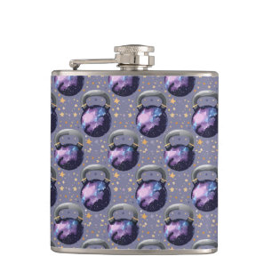 Space Galaxy Kettlebell Flachmann