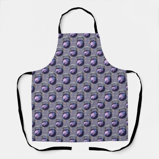 Space Galaxy Kettlebell Schürze (Vorderseite)