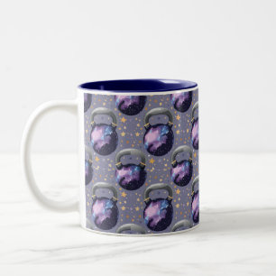 Space Galaxy Kettlebell Zweifarbige Tasse