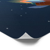 Space Galaxy Kinder Poster (Ecke)