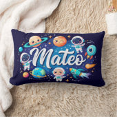 Space Galaxy Mateo Personalisiert Throw Kissen (Decke)