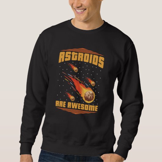 Space Galaxy Nebula Orbit Solar System Astroid Red Sweatshirt (Vorderseite)