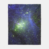 SPACE GALAXY NEBULA STARTET PLANETEN BLANKET FLEECEDECKE (Vorderseite)