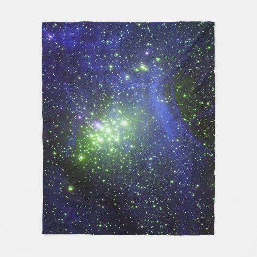 SPACE GALAXY NEBULA STARTET PLANETEN BLANKET FLEECEDECKE (Vorderseite)