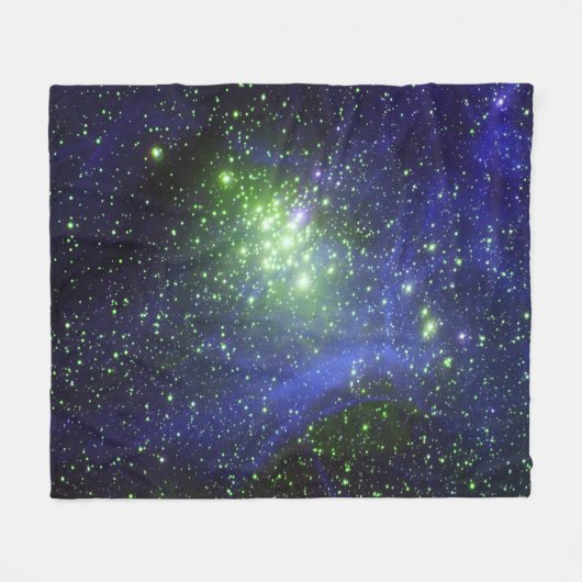 SPACE GALAXY NEBULA STARTET PLANETEN BLANKET FLEECEDECKE (Vorderseite (Horizontal))