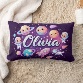 Space Galaxy Olivia Personalisiert Throw Kissen (Decke)