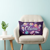 Space Galaxy Olivia Personalisiert Throw Kissen (Stuhl )