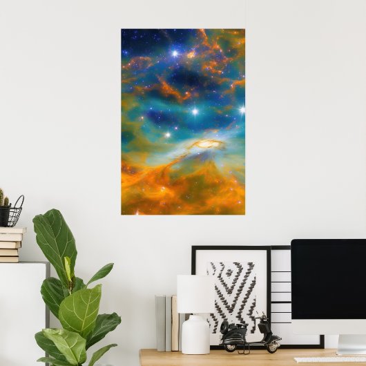 Space Galaxy Picture Poster (Heimbüro)