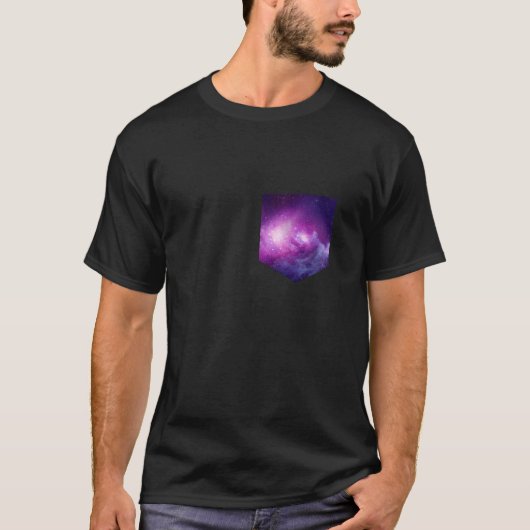 Space Galaxy Pocket Science Fan Lover T-Shirt (Vorderseite)