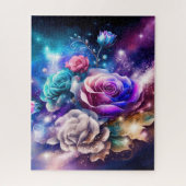 Space Galaxy Rose Jigsaw Puzzle (Vertikal)