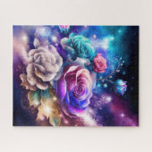 Space Galaxy Rose Jigsaw Puzzle (Horizontal)