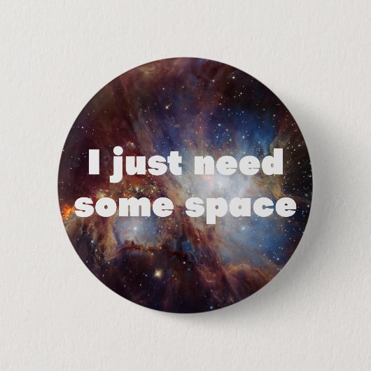 Space Geek Funny Button (Vorderseite)