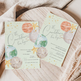 Space Gender Neutral Baby Shower Einladung