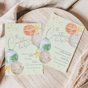 Space Gender Neutral Baby Shower Einladung