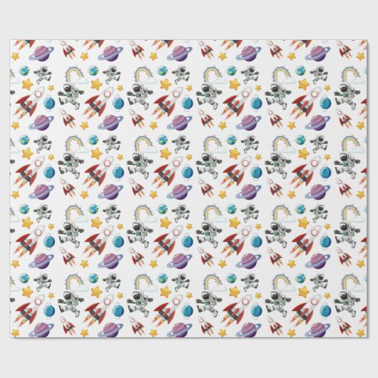 Space Geschenkpapier (Flach)