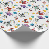 Space Geschenkpapier (Ecke)