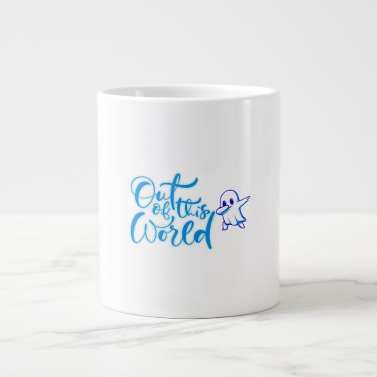 Space Ghost Vibes - Niedliches Halloween-Design Jumbo-Tasse (Vorderseite)