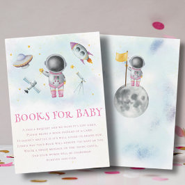 Space Girl Astronaut Raketenstar Books für Baby Begleitkarte