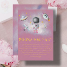 Space Girl Astronaut Raketenstar Books für Baby E Begleitkarte