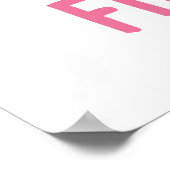 Space Girl Birthday Pink Planets Willkommen Party Poster (Ecke)