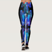 Space Girl Mechanischer Android Futuristischer Rob Leggings (Rückseite)