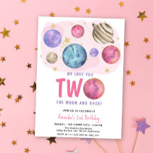 Space Girl Two der Moon Birthday Star Party