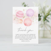 Space Girls Geburtstagswohnung Danke Karte (Stehend Vorderseite)